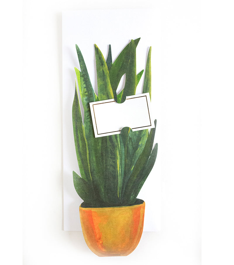 snake plant florever card - Thimblepress