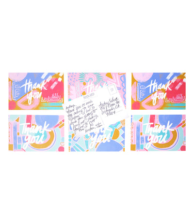 Multi Pack of Thank You Postcards - Thimblepress