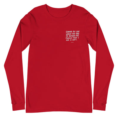 I'm A Gift Embroidered Long Sleeve Tee - Thimblepress